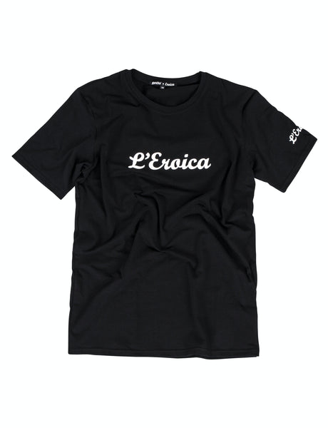 SANTINI T-SHIRT EROICA BLACK ACCESSORY CYCLING SYDNEY AUSTRALIA BIKE SHOP