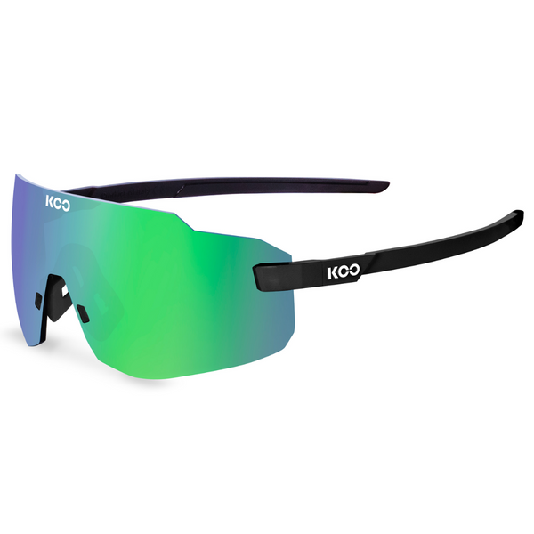 SUNGLASSES KOO SUPERNOVA BLACK MATT GREEN MIRROR LENS CYCLING SYDNEY AUSTRALIA BIKE SHOP