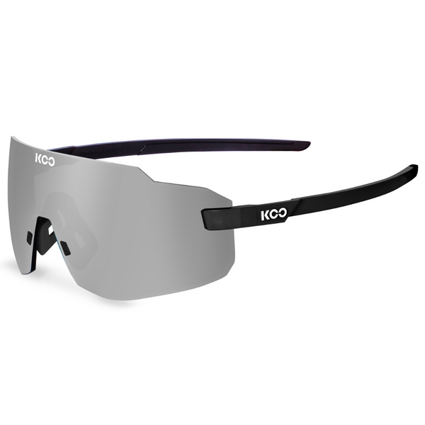 SUNGLASSES KOO SUPERNOVA BLACK MATT SILVER MIRROR LENS CYCLING SYDNEY AUSTRALIA BIKE SHOP 