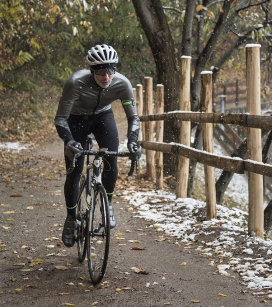 Silver sales cycling jacket