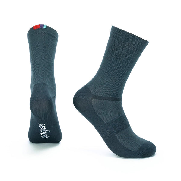 VELOCIO SOCKS SIGNATURE CHARCOAL CYCLING SYDNEY AUSTRALIA BIKE SHOP 