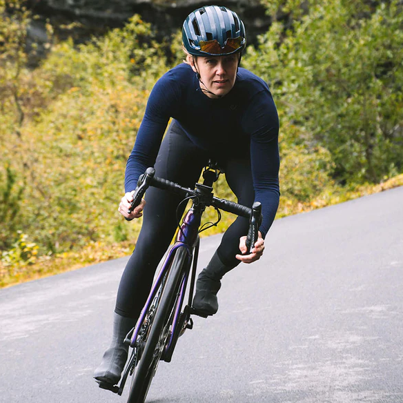 VELOCIO WOMENS CONCEPT MERINO LONG SLEEVE NAVY CYCLING SYDNEY AUSTRALIA BIKE SHOP