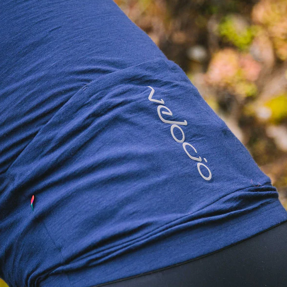 VELOCIO WOMENS CONCEPT MERINO LONG SLEEVE NAVY CYCLING SYDNEY AUSTRALIA BIKE SHOP