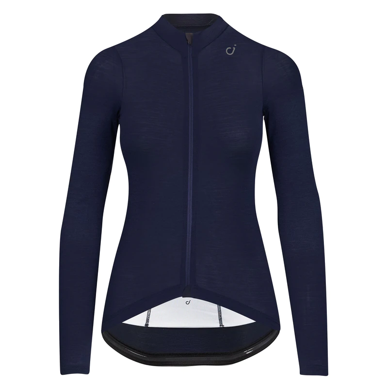 VELOCIO WOMENS CONCEPT MERINO LONG SLEEVE NAVY CYCLING SYDNEY AUSTRALIA BIKE SHOP