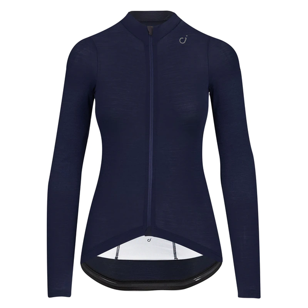 VELOCIO WOMENS CONCEPT MERINO LONG SLEEVE NAVY CYCLING SYDNEY AUSTRALIA BIKE SHOP