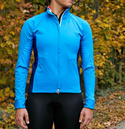 VELOCIO WOMENS JACKET HELEN WYMAN SIGNATURE MID BLUE CYCLING SYDNEY AUSTRALIA BIKE SHOP