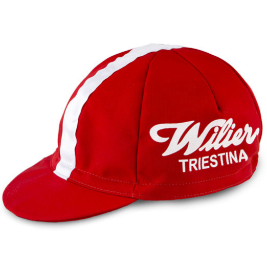 WILIER VINTAGE RED CYCLING CAP ACCESSORY SYDNEY AUSTRALIA BIKE SHOP