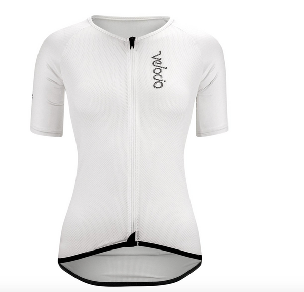 VELOCIO SUMMER RADIATOR WOMENS JERSEY WHITE CYCLING SYDNEY AUSTRALIA BIKE SHOP